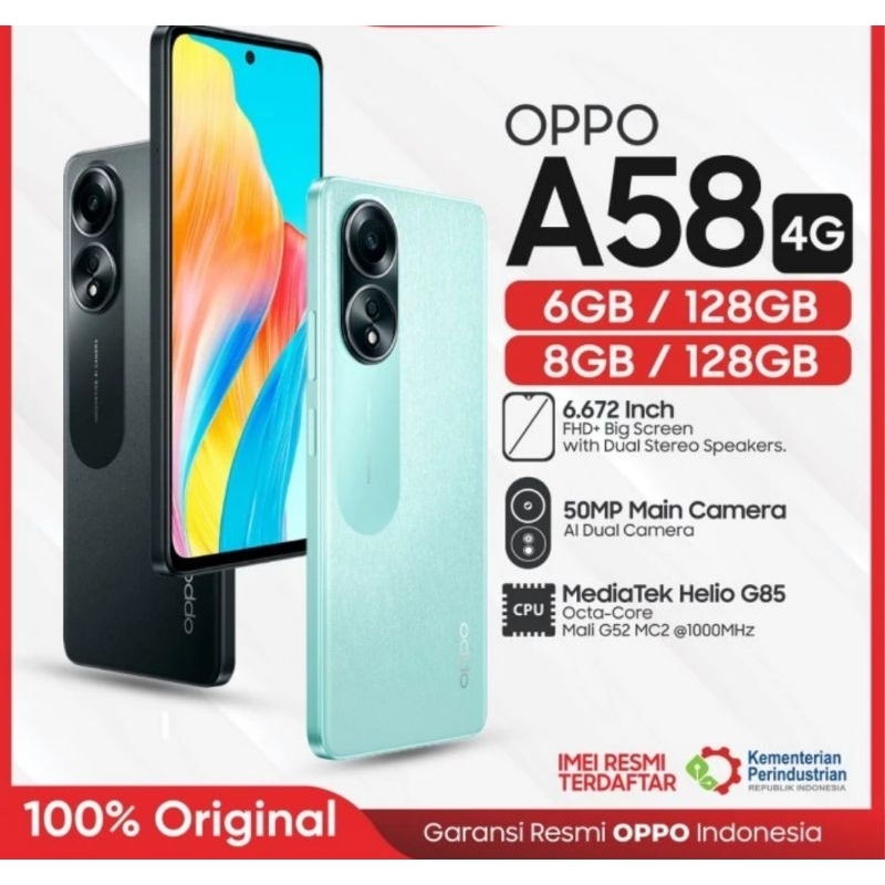 OPPO A58 RAM 6/128