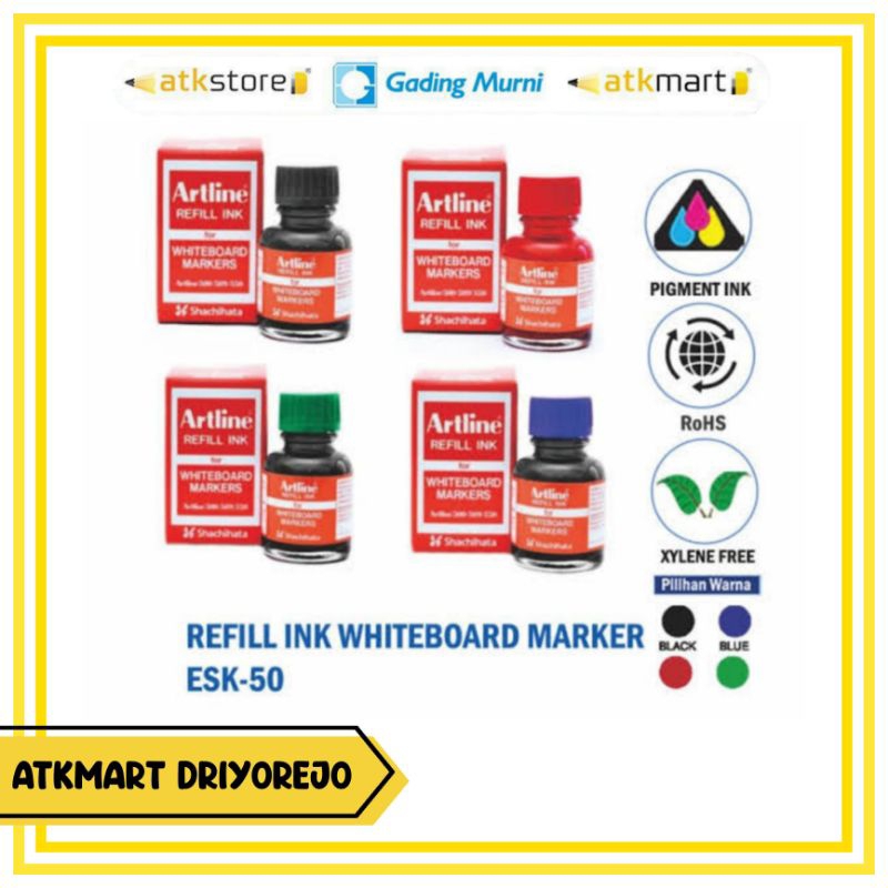 

ARTLINE ESK-50 REFILL WHITEBOARD MARKER 20ML ISI SPIDOL