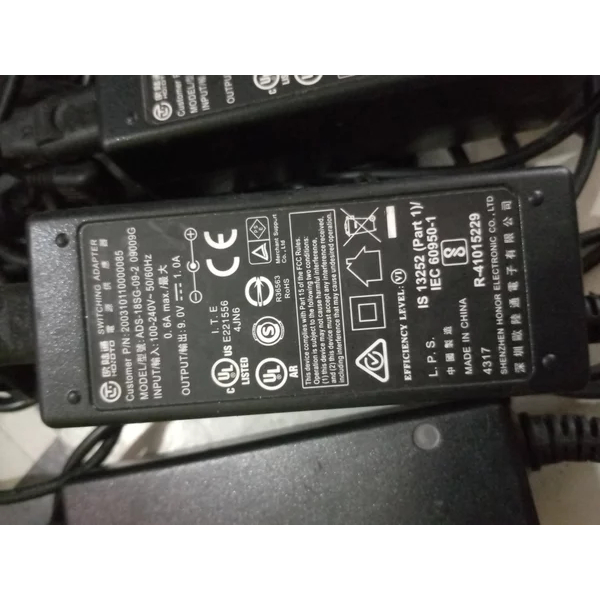 adaptor 9.0 volt 1.0A switching adaptor ccok untuk dlink tplink cctv dll