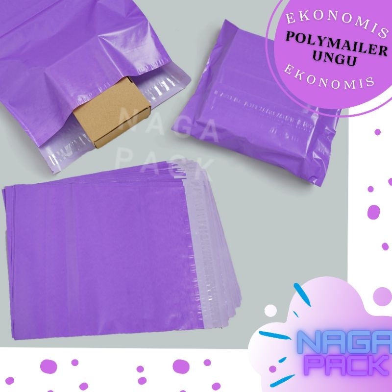 

POLYMAILER UNGU EKONOMIS 30X40