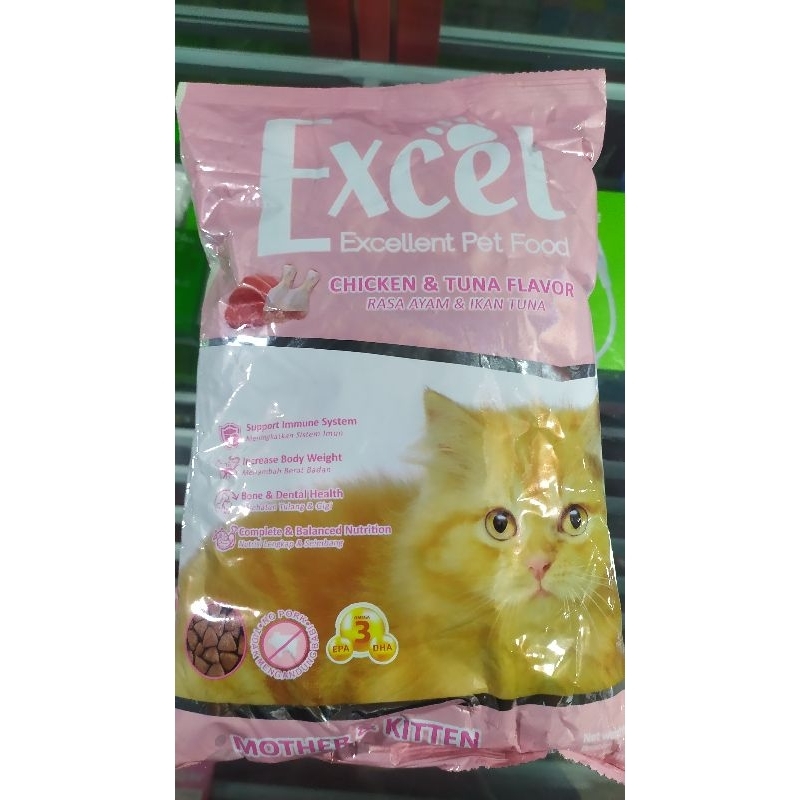 makanan kucing Excel mother&kitten