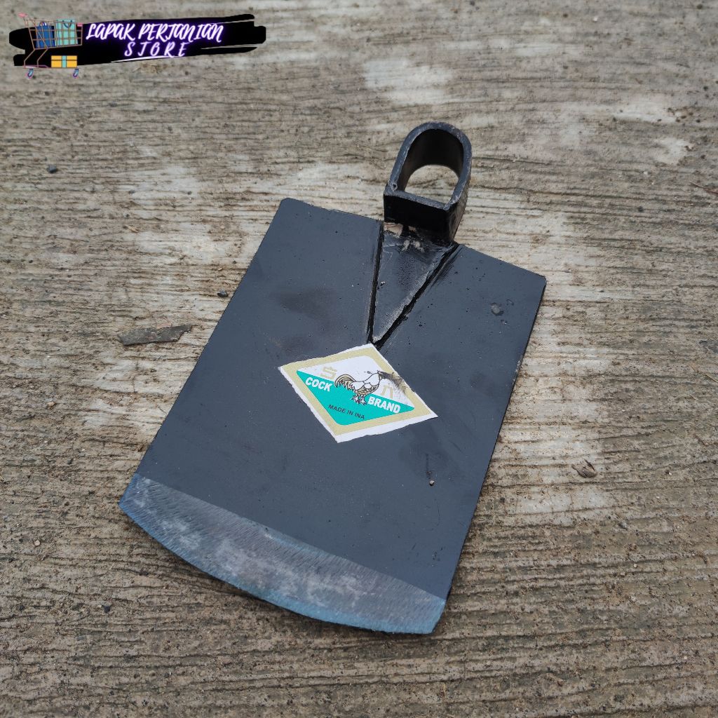 Cangkul Sawah Cap Ayam Jago Baja Super Tebal Anti Gompal - Cangkul Sepuhan Ukuran Jumbo Dan Lebih Te