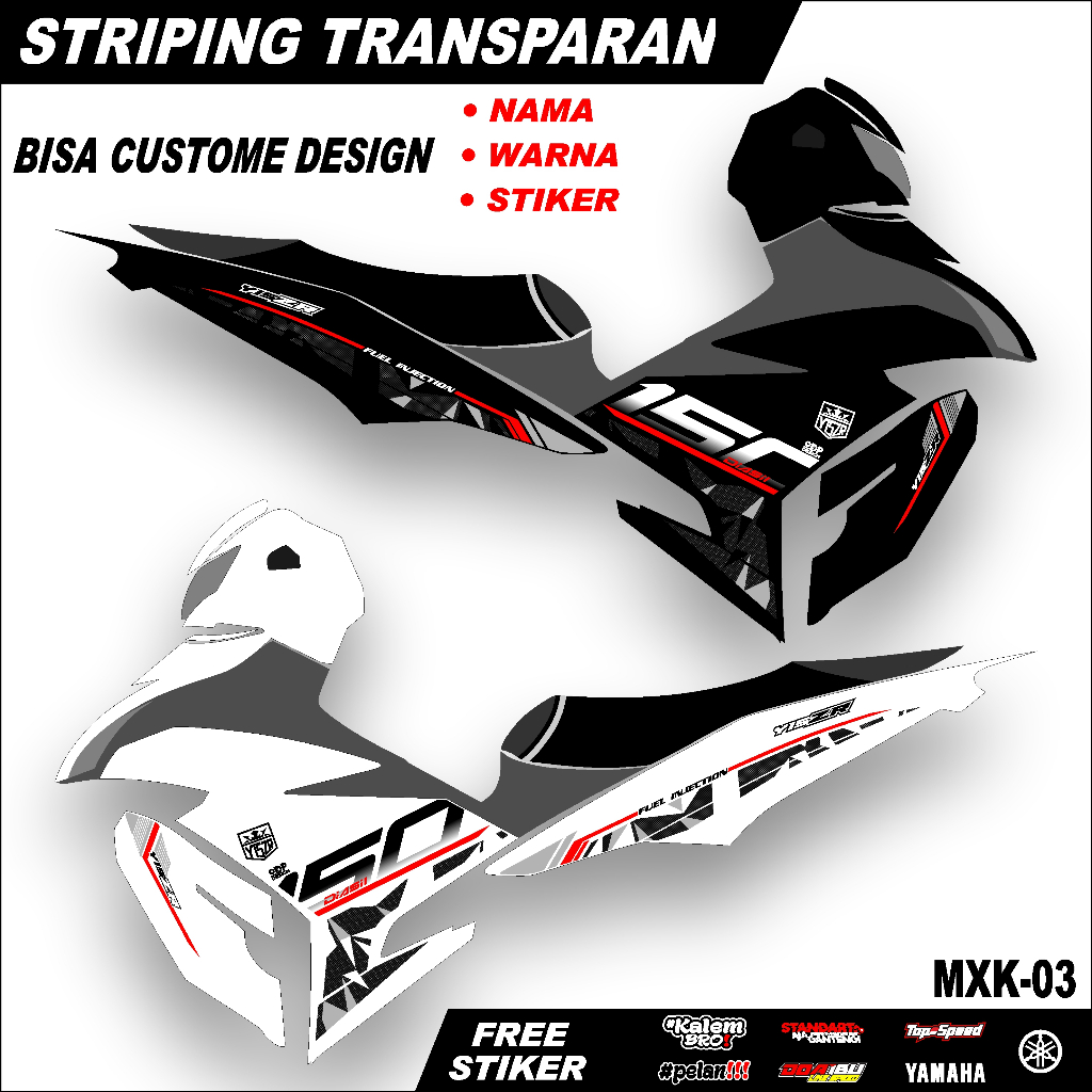 stiker mx king variasi striping mx king 150 striping mx king transparan striping mx new 135 striping