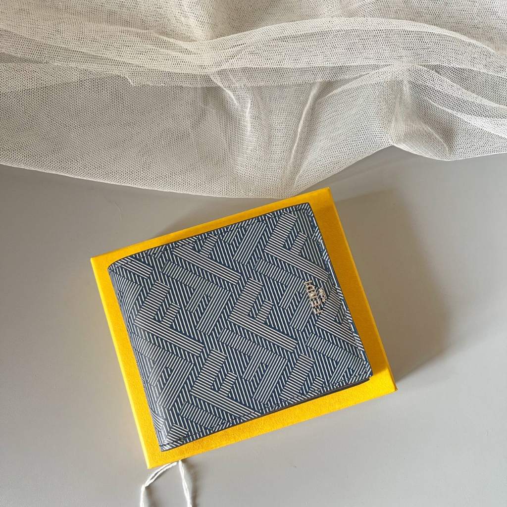 original Fendi FF Stripes Bifold Wallet