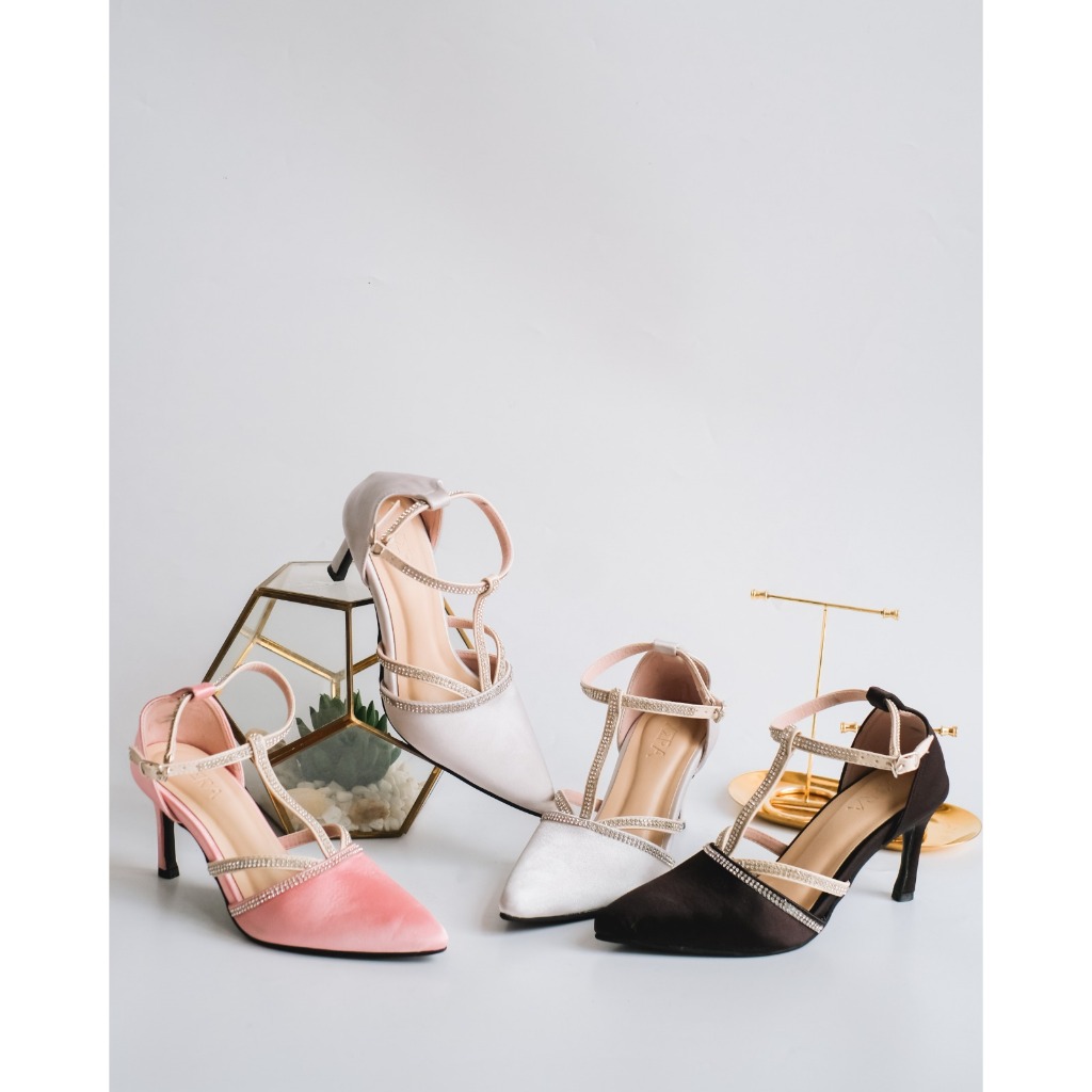 BERYL by XERA | Heels Wanita | Wedding Heels | Heels Pesta | heels mewah | sandal pesta | sandal hee