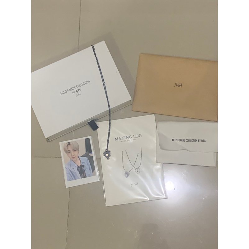 Official Merch Guitar Pick Necklace by Suga BTS Preloved