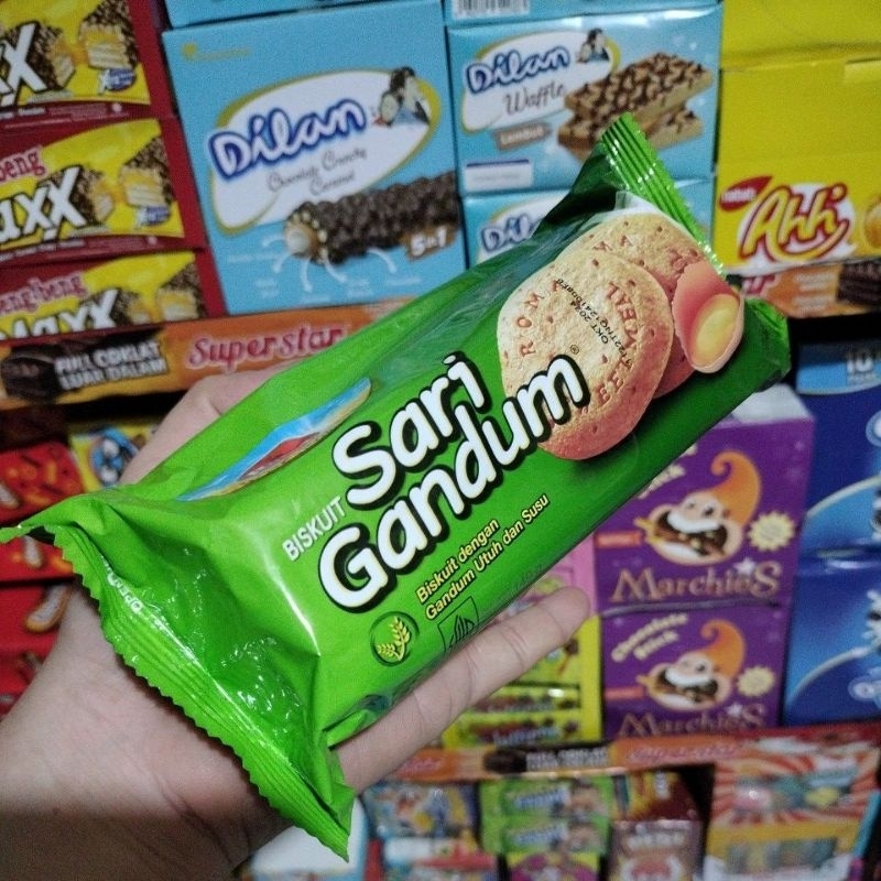 

Sari Gandum Biskuit dengan Gandum utuh dan susu 149gram