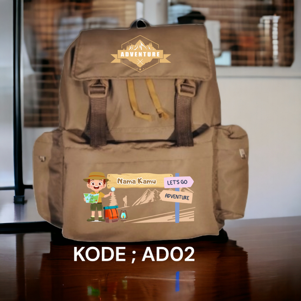 TAS MODEL PETUALANGAN SHERINA / TAS BACKPACK SEKOLAH SD/SMP/SMA