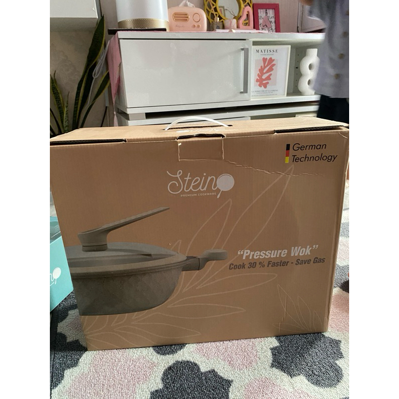 STEIN WOK PAN PLATINUM PRESSURE COOKER MARBEL
