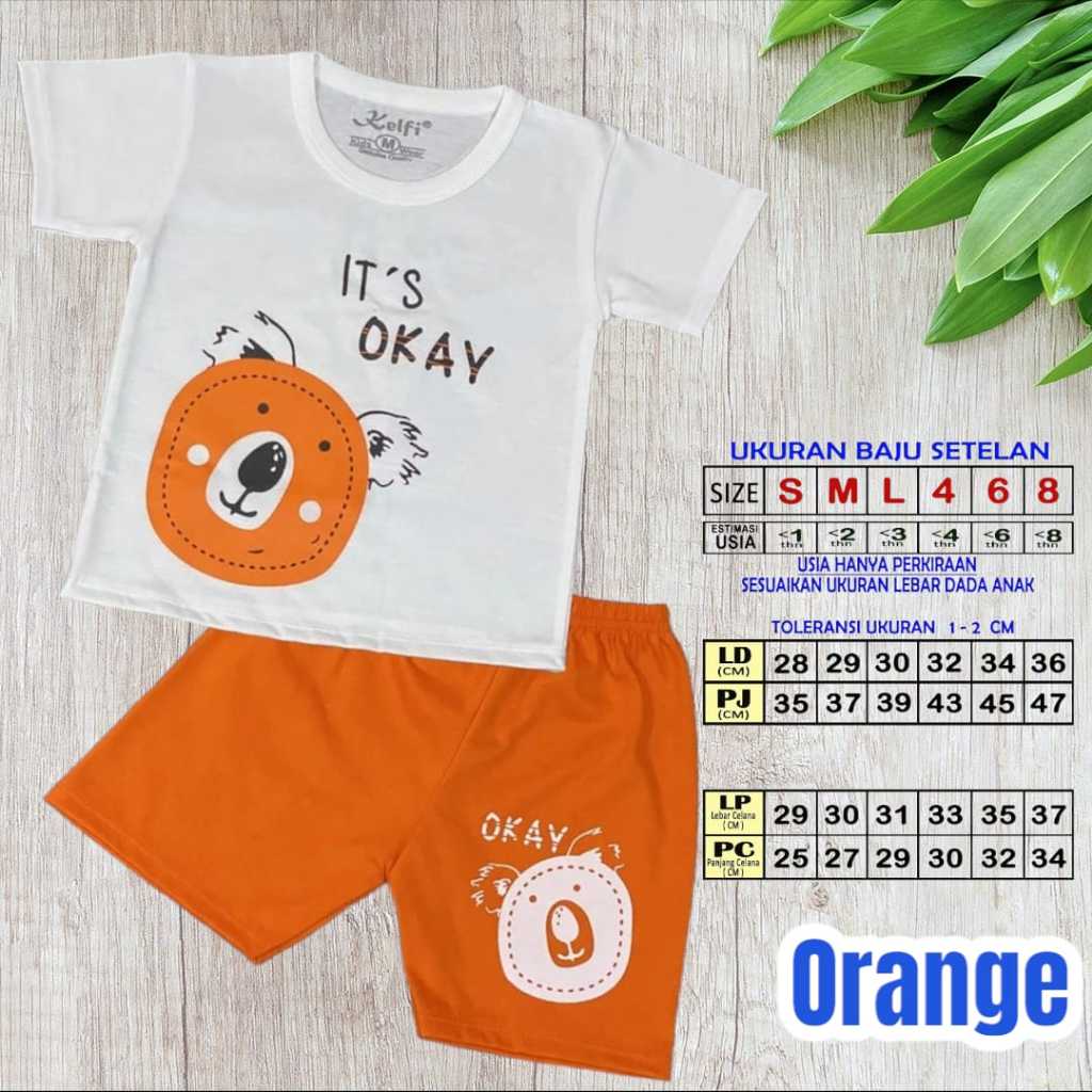 Setelan Pendek Anak Laki - Laki Motif Sablon Bahan Katun Premium Brand Lokal Kelfi Fashion