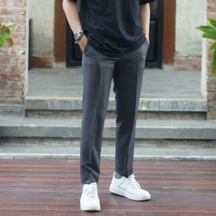 Tren TrxVv2V6 Jfans Collection Celana Kerja Pria Kantor Formal slimfit Bahan Dasar Kain Wol Premium 