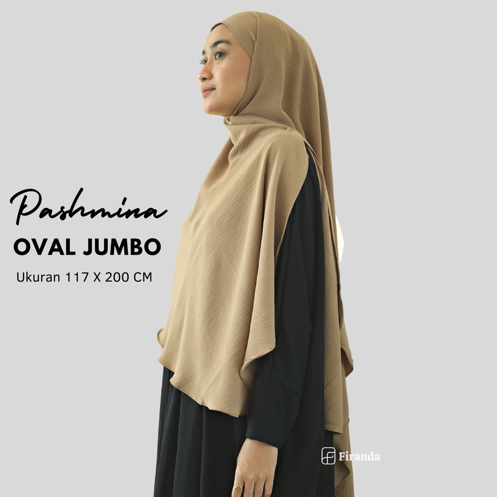 Firanda Pashmina Oval Jumbo Instan - Hijab Syar'i