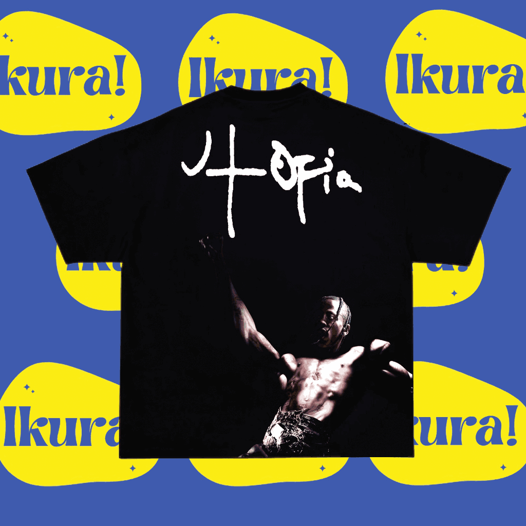 IKURAMERCH - KAOS OVERSIZE TRAVIS SCOTT UTOPIA