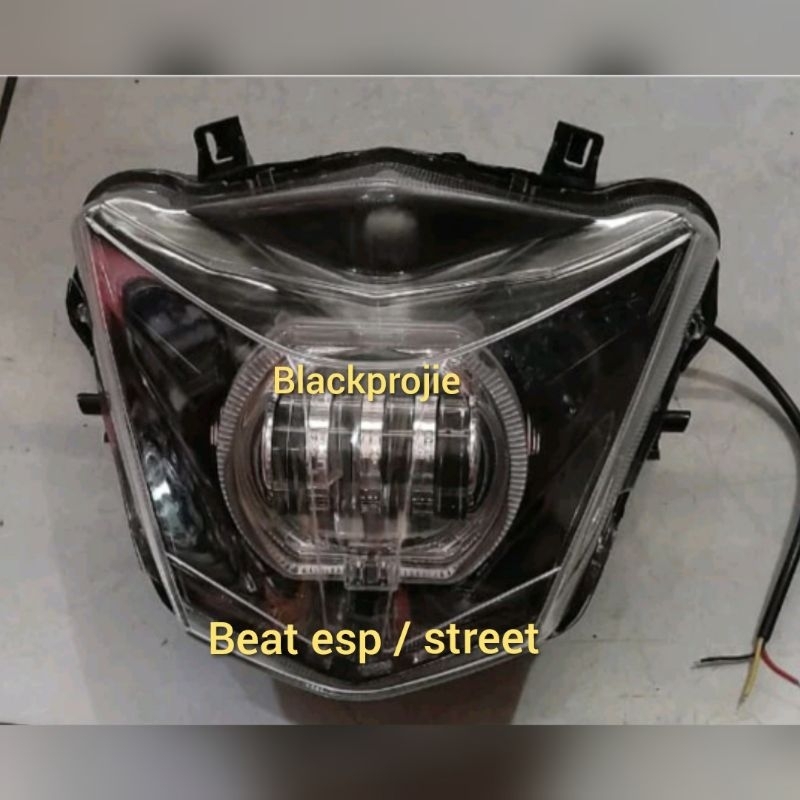 REFLEKTOR CUSTOM BEAT NEW ESP/HEADLAMP LAMPU DEPAN BEAT STREET PROJIE BILED DAYMAKER BEAT ESP