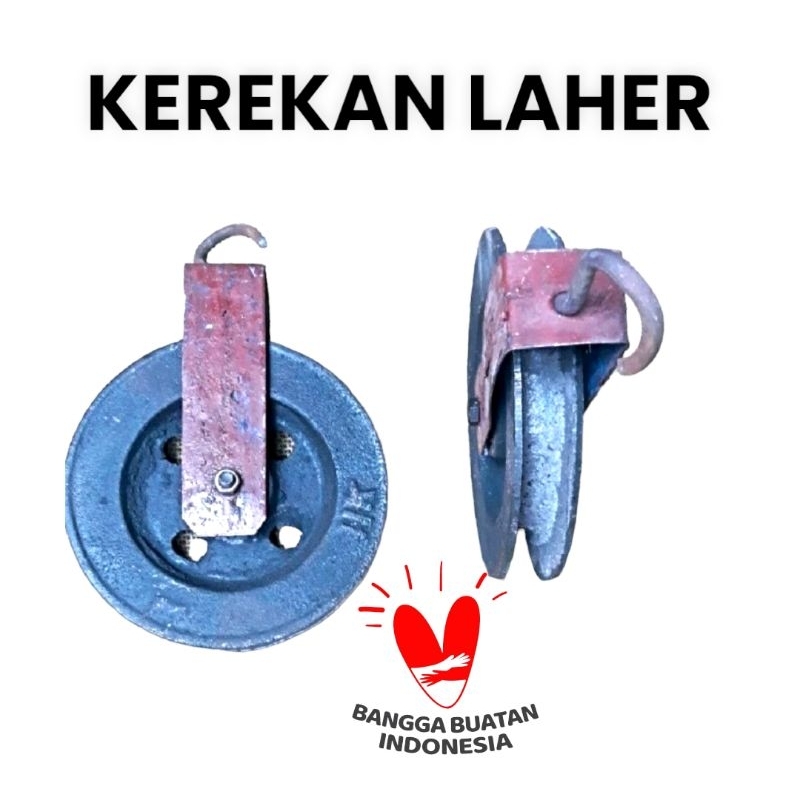 Kerekan Katrol Laker 5" Timbo Sumur Kerekan Besi Timba Sumur