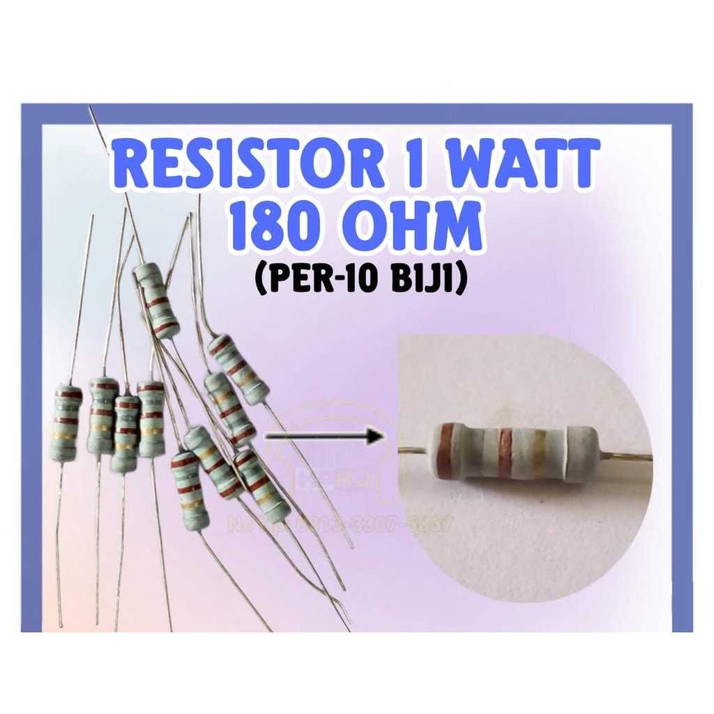 ( 40PCS ) RESISTOR 1 WATT 180 OHM 1watt 180ohm R 1 watt 180 ohm