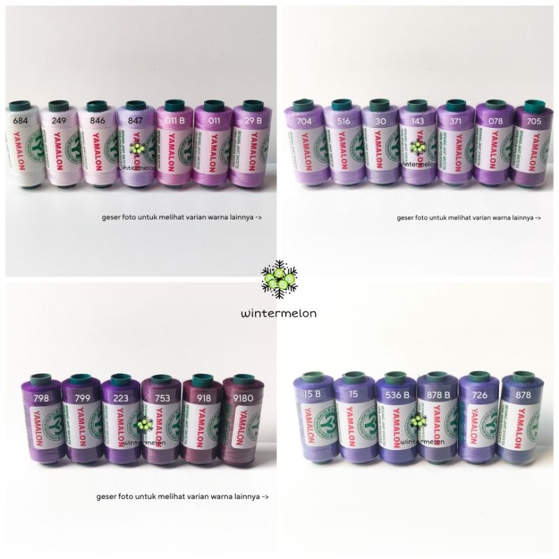 1 Buah Benang Jahit Merek Yamalon Warna Ungu Part 2 / Benang Jahit Yamalon / Benang Jahit Ungu / Thr