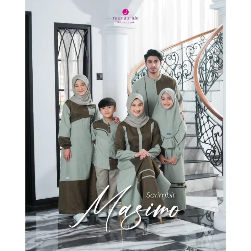 Gamis Sarimbit Couple Rauna Masimo Green