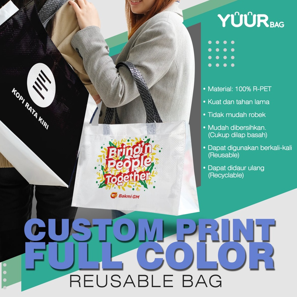Tas Belanja Custom Printing - Medium