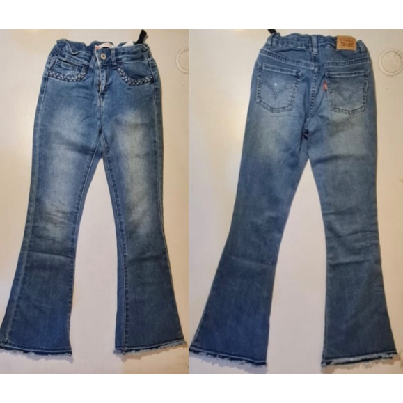 Celana Jeans Anak Levi Mid Rise Flare Original Ukuran 8