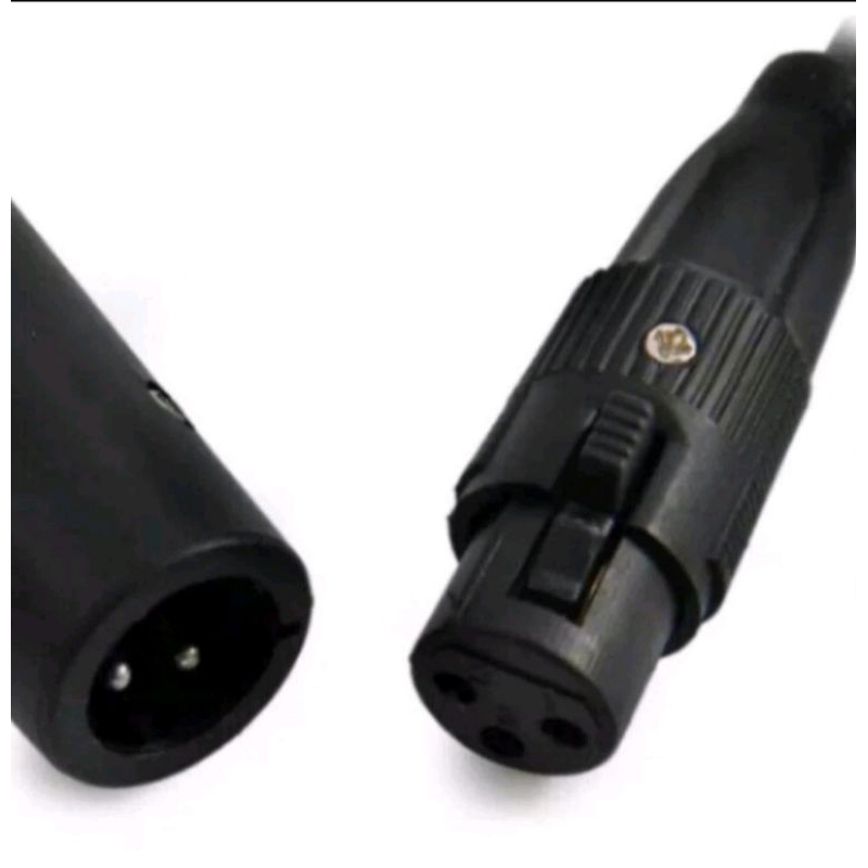 Jek Jack Female 3Pin Konektor Music Audio Mini XLR Plug Untuk Mic Microphone