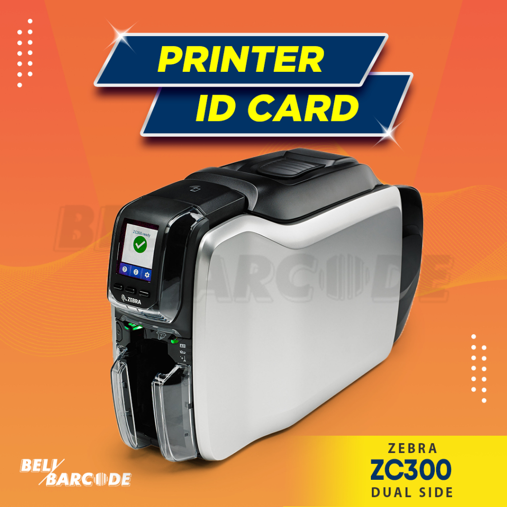 ID Card Printer Zebra ZC300 Dual Side Cetak Kartu PVC