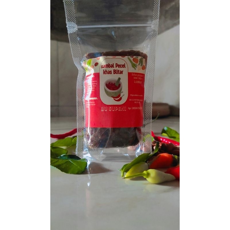 

Sambel Pecel kemasan 250 gram Sambel kacang khas Blitar Sambel kacang( Bu Supeni)