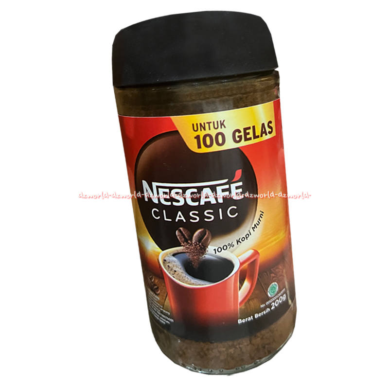 

PROMO Classic 200gr untuk 100gelas Coffee Without Sugar Kofi Coffee Cofee Nescape Pure B B Kopi