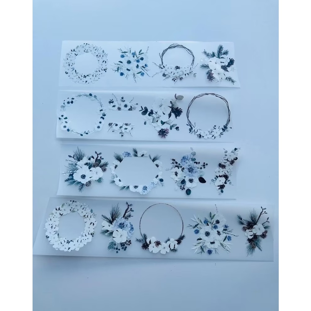 

Sindhuras Craft Winter Wreath PET Tape Sticker