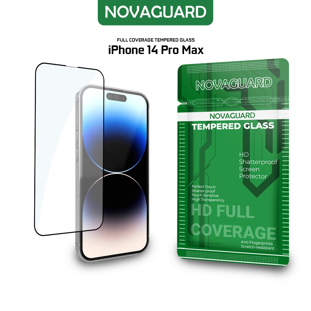 NovaGuard tempered glass 5D anti gores for iphone 14 promax fullcover screen glass antigores15 proma