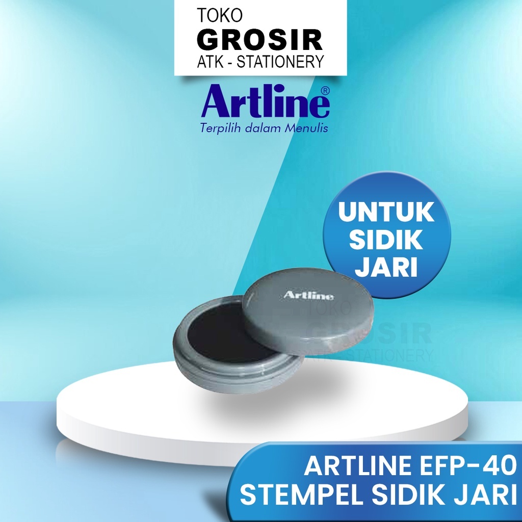 

Grosir Tinta Sidik Jari Bantalan Stempel Notaris Cap Jempol Artline EFP-40