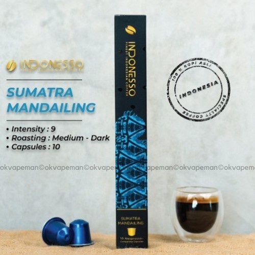 

INDONESSO Sumatra Mandailing Nespresso® Coffee Capsule / Kapsul Kopi