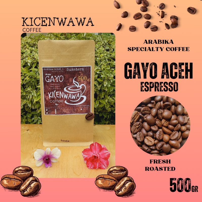 

Biji Kopi Gayo Aceh Espresso 500gr / Specialty Coffee / Biji Kopi Premium