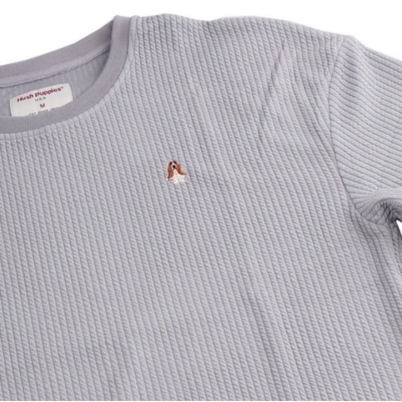 Kaos Pria Hush Puppies T-Shirt Pria Prive in Grey Original