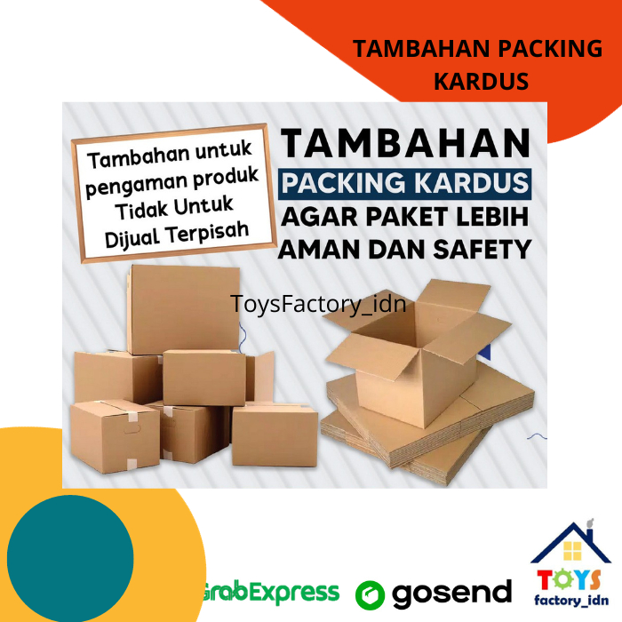 

Tambahan packing Kardus agar paket lebih aman dan safety