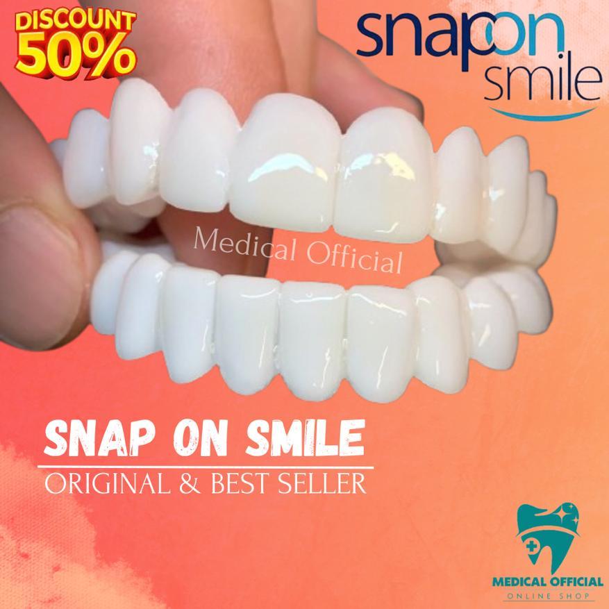 Snap On Smile Venner Gigi Palsu 1 SET (ATAS & BAWAH) Gigi Palsu Silikon ORIGINAL