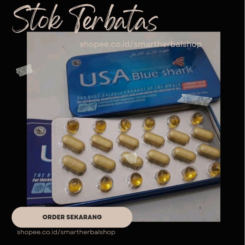 Blue Shark Asli USA Suplemen Kesehatan Pria Obat Stamina