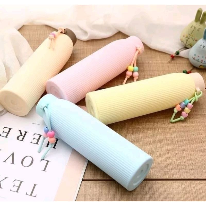 Botol Air Minum Kaca Maracon / Botol Thumbler Estetik