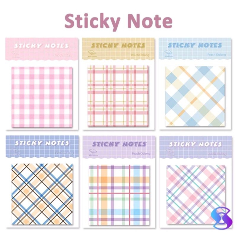 

Memo Sticker NOTE /Catatan Tempel Bergaris Warna