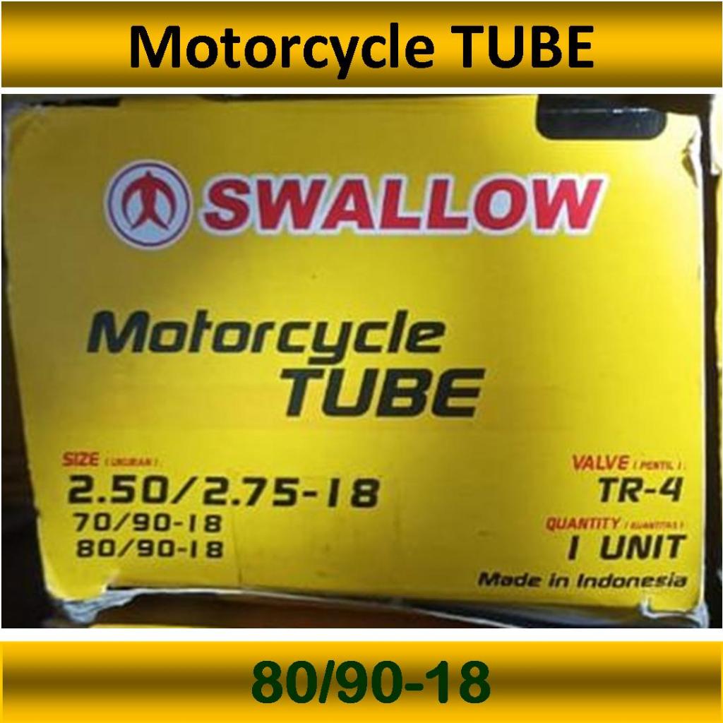 BAN DALAM SWALLOW SEPEDA MOTOR UKURAN 250/275 70/90 80/90 RING 18 ORIGINAL