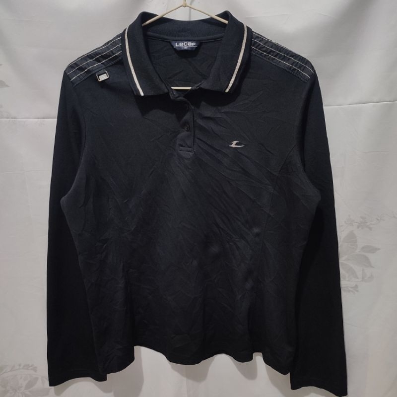 Lecaf Kaos Sport Hitam Polos