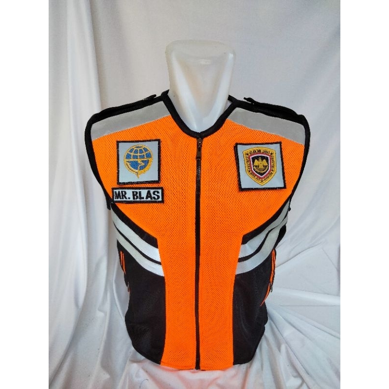 rompi Kemenhub rompi Kemenhub terbaru rompi Kemenhub orange hitam