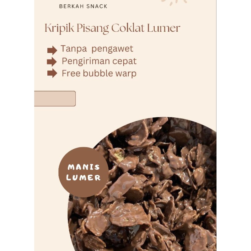 

KRIPIK PISANG COKLAT LUMER 250 GR, 500 GR DAN 1KG