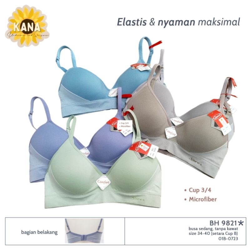 BH Wanita Sport Bra Rajut Nilon Premium Super Comfy Elastis Cup B Art.9821