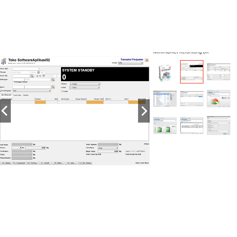 New Program Aplikikasi Toko Kasir Minimarket Kelontong Dll