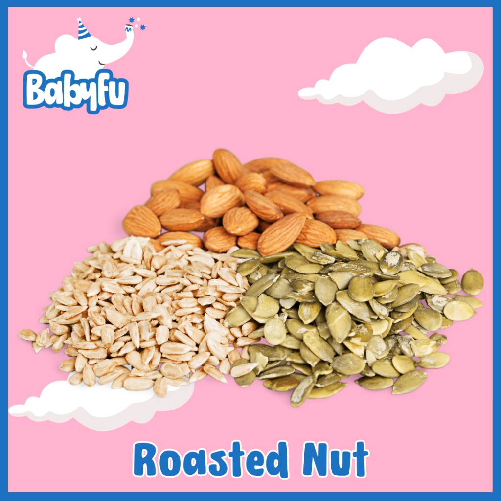 

Almond Roasted / Sunflower Seed / Mete Roasted / Pumpkin seed / Mix Nut 150gr ASI Booster