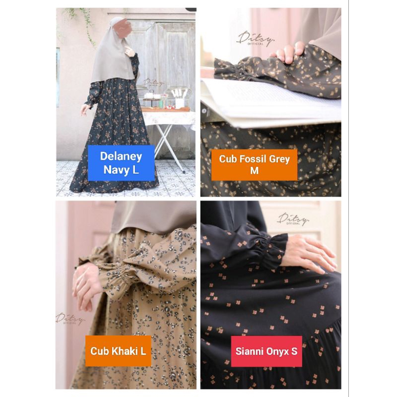 READY ‼️Ditsy Januari 2024‼️ nightgown/gamis /pajamas/dailywear