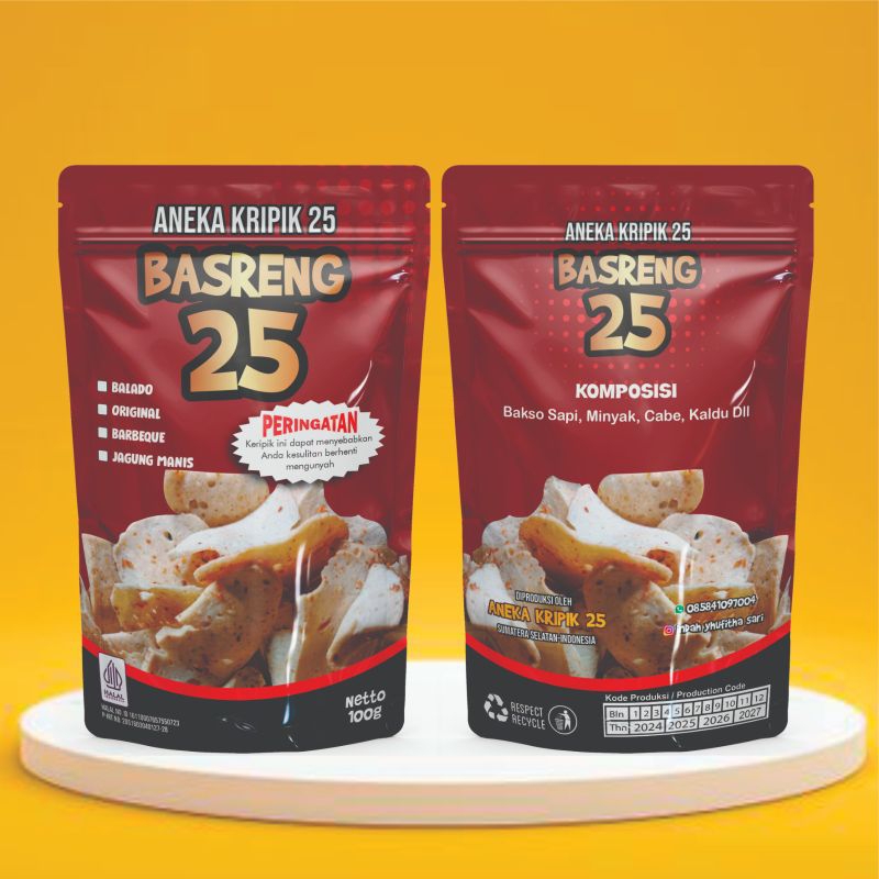 

Aneka keripik25 Basreng 100gram