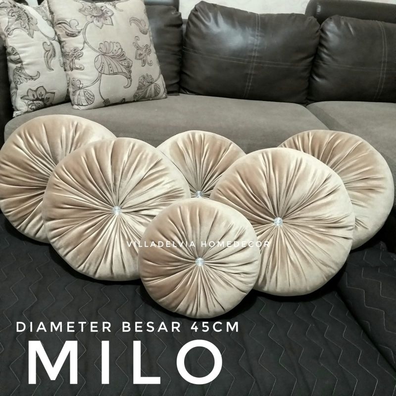Terlaris Bantal Labu Kancing Kristal/Bantal Sofa/Bantal Kursi/Bantal Ruang Tamu/Bantal Bulat/Bantal
