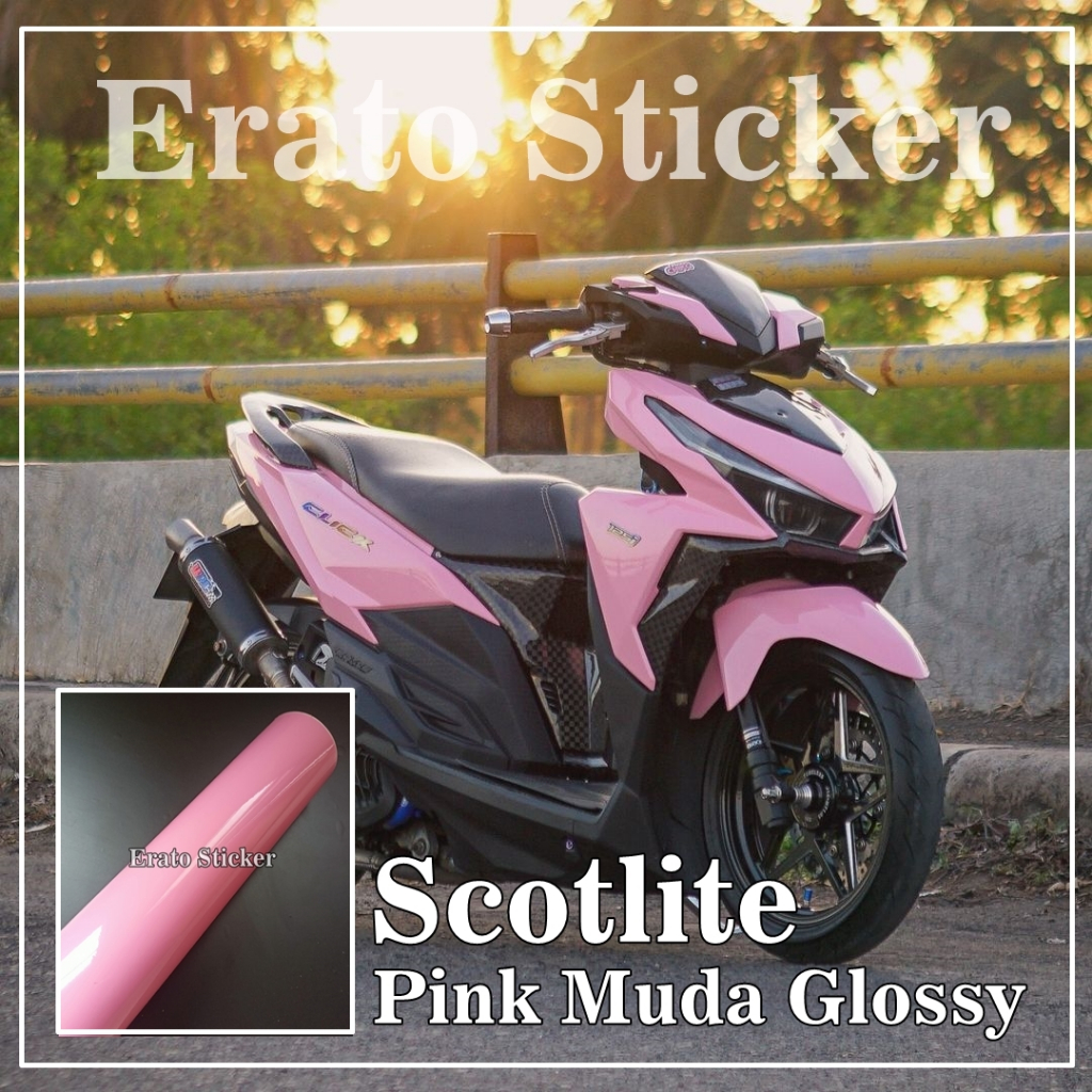 Skotlet sticker motor pink muda glosy skotlet pink muda glosy skotlet motor pink muda glossy